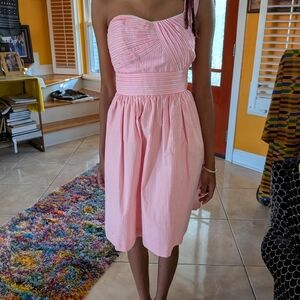 Lilly Pulitzer One Shoulder Pink Dress